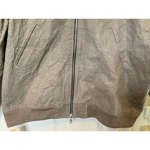 John Elliott Gray Wool Zip-Up Varsity Bomber Jacket Season Eight, Size Large - Picture 3 of 7